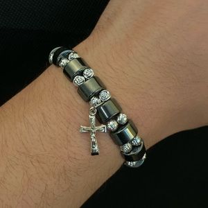 Handmade Bracelet unisex black and silver